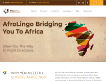 Tablet Screenshot of afrolingo.co.za